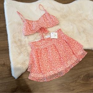 NWT Le Lis Two Piece Skirt Set Size Small